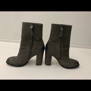 Snake skin booties